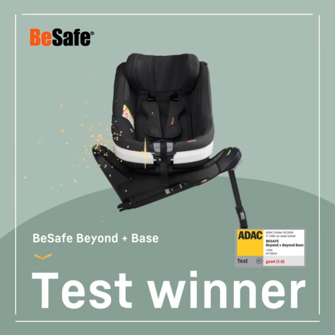 ADAC Car Seat Safety Test Winners Autumn 2024 - BeSafe Beyond + Base